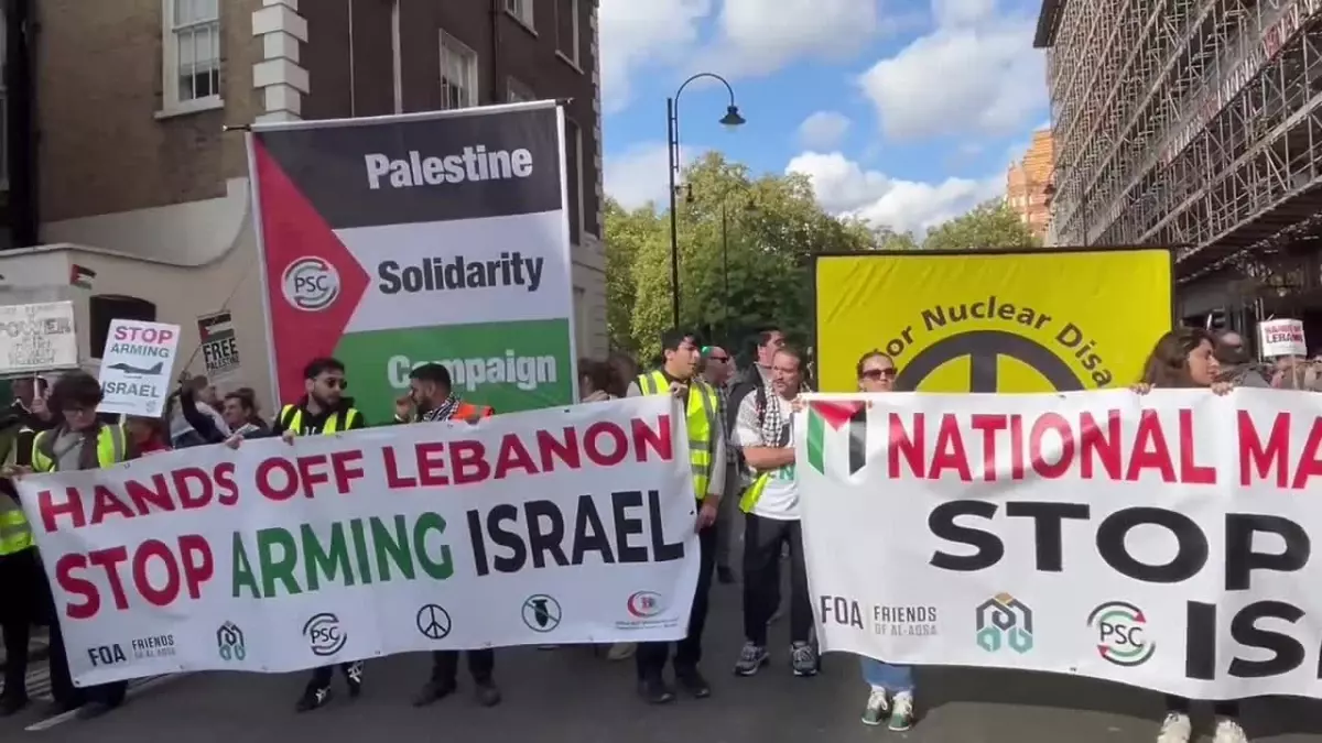 Londra’da Filistin Yanlısı Protesto