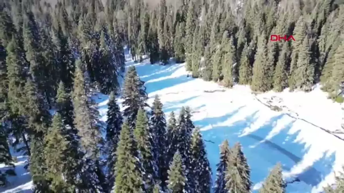 BARTIN Yaylalarında Kar Manzarası Dronla Görüntülendi